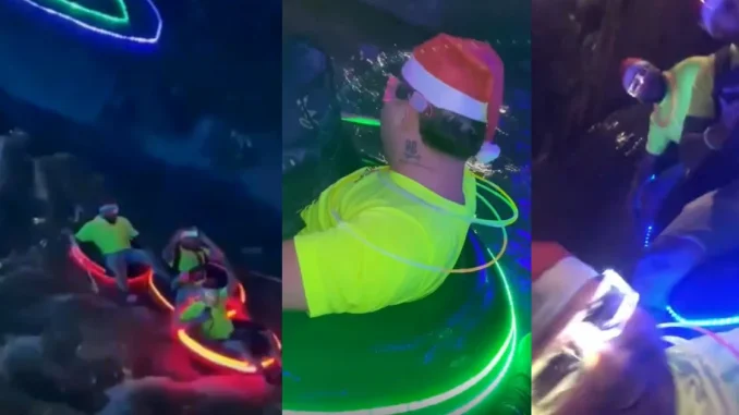 Jóvenes navegaron en el río Medellín para ver los alumbrados