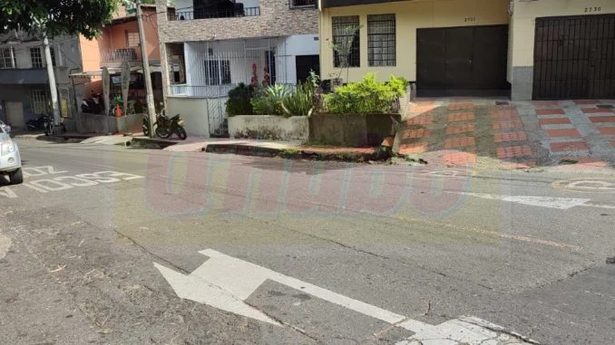 En esta zona del barrio Miraflores fue interceptado el hombre.