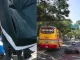 El accidente ocurrió a las 9 de la mañana. El motociclista no presentó heridas de consideración.