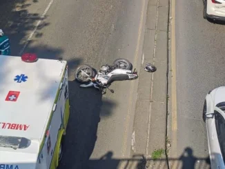 Accidente en la autopista Norte