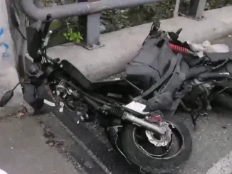 Accidente motociclista 4 Sur