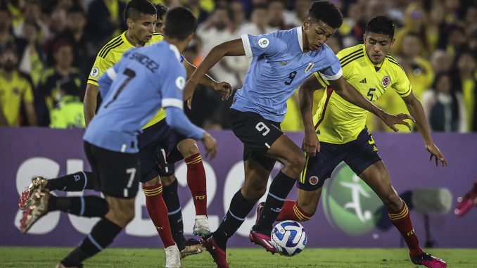 Colombia vs Uruguay en el Sudamericano Sub-20