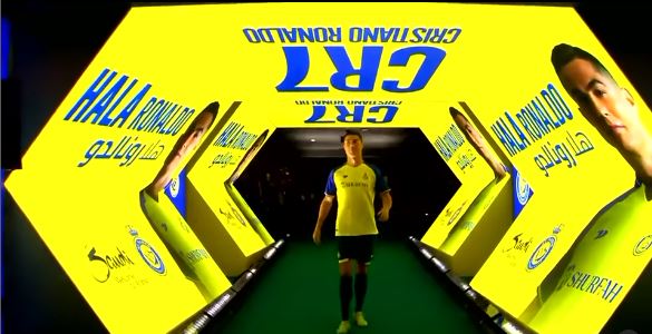 Entrada de Cristiano Ronaldo