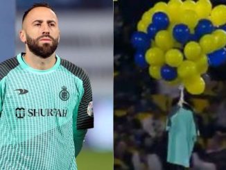 Homenaje de los hinchas a David Ospina