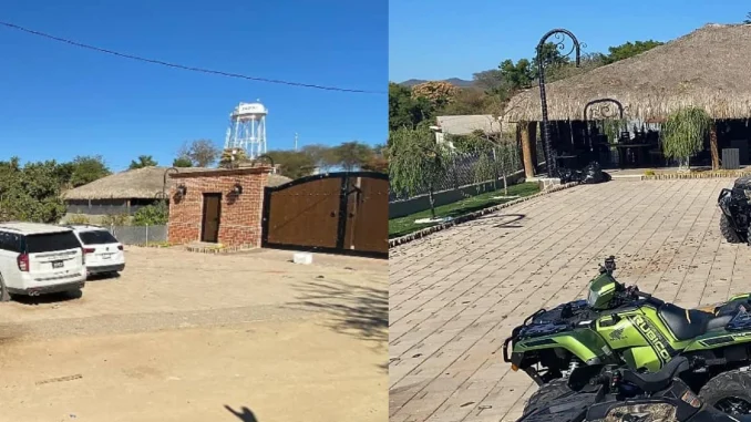 Así quedó la propiedad del narcotraficante Ovidio Guzmán, hijo del Chapo.