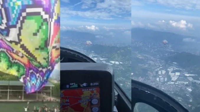 Globo, helicóptero, Caldas, vuelo, accidente, peligro, video, Q’Hubo Medellín