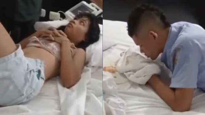 Pareja dejó a un bebé dentro de un carro