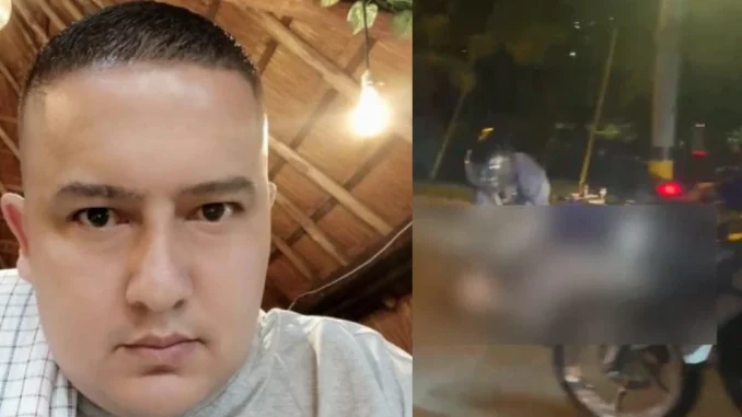 El patrullero de la Policía estaba de civil cuando sufrió el intento de hurto.