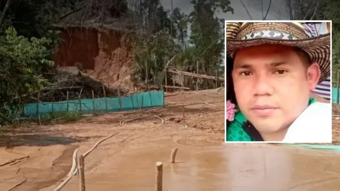 Minero murió sepultado por alud de tierra en Cáceres, Antioquia