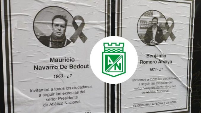 Amenazas a directivos de Nacional