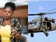 Francia Márquez en helicóptero