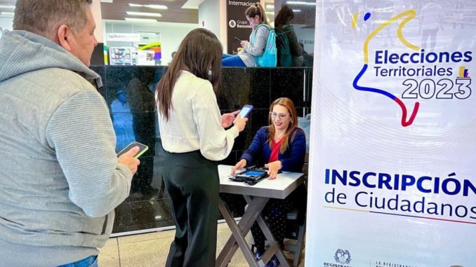 Inscripción cédulas para las elecciones territoriales