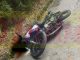 La víctima quedó al lado de la moto en la que se desplazaba.