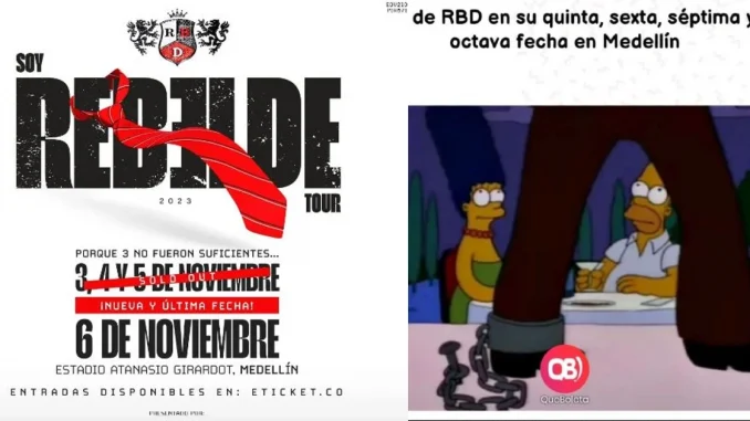 RBD, conciertos, Medellín, Atanasio Girardot, música, Colombia, memes, Q’Hubo Medellín