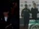 Uno de los hombres que intentaba robar la licorería fue atrapado y golpeado por la comunidad.