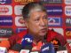 Bolillo Gómez en rueda de prensa del Junior