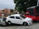 El accidente en Robledo Aures involucró a un camión, un taxi y dos vehículos particulares.