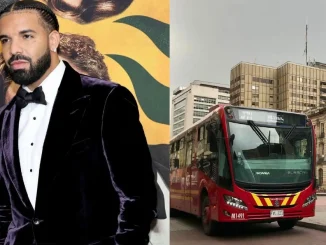 Drake llegó a Bogotá y, al parecer, lo primero que hizo fue montar en Transmilenio.