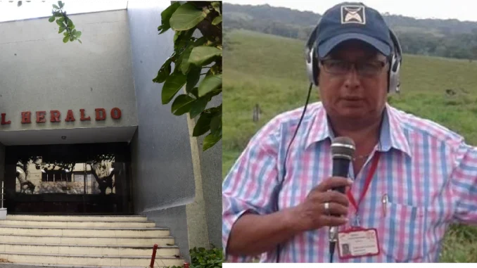 Alberto Henao, periodista, fue uno de los que ingresó a la sede de El Heraldo en Barranquilla, con un mensaje de Digno Palomino.