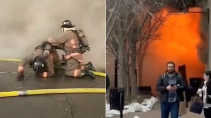 Explosión afectó varios bomberos