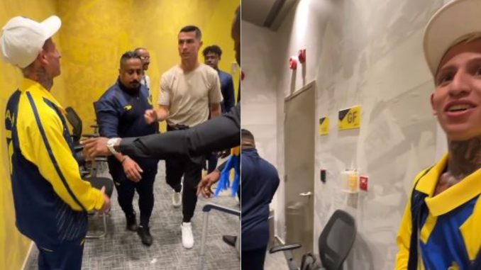 La Liendra conociendo a Cristiano Ronaldo