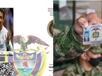 La foto de Cristiano Ronaldo terminó en la libreta militar del joven. Ni el ejército ni él se explican como llegó allí.
