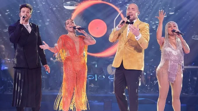 Marbelle, que era jueza en el reality La Descarga, provocó burlas por su vestuario en la gala final.