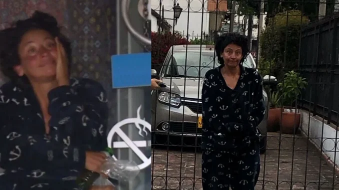 La mujer de la pijama azul se dedicaba a caminar, no recibía dinero ni comida y no hablaba con nadie.