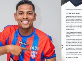 Alexander Mejía le respondió a jugador de Águilas