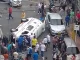 Ambulancia volcada en Itagüí