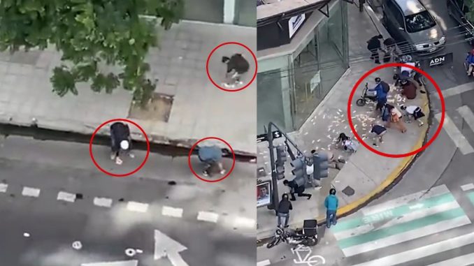 Hombre se enfrentó a ladrón y se le cayeron los billetes