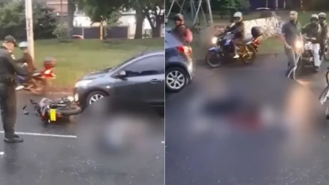 Motociclista-muerto-en-la-autopista-Sur