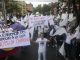 Habitantes del barrio Cabañas en Bello se manifestaron en contra de la inseguridad.