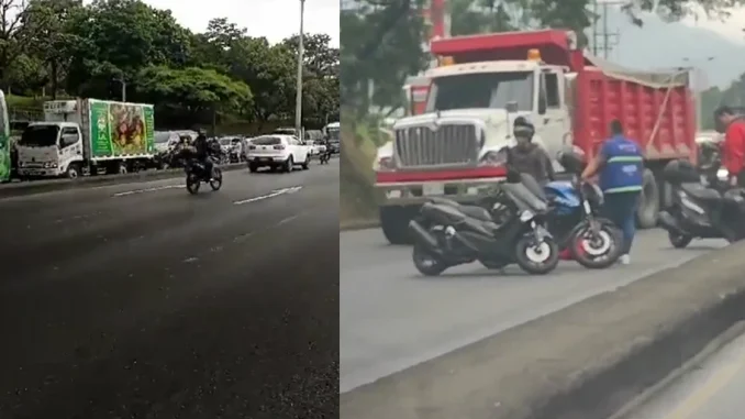 La Autopista Norte estuvo cerrada por algo más de una hora mientras las autoridades controlaban la situación.