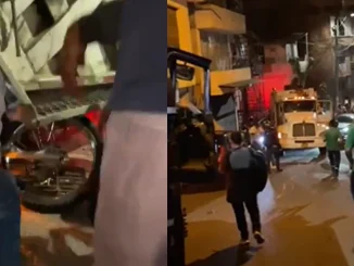 En el accidente de tránsito, ocurrido en el barrio Popular, fallecieron dos personas que iban en una motocicleta.