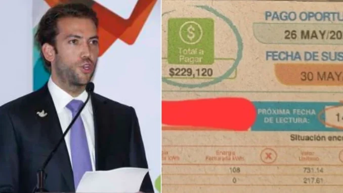 Hijo de Juan Manuel Santos se quejó de la tarifa de la luz