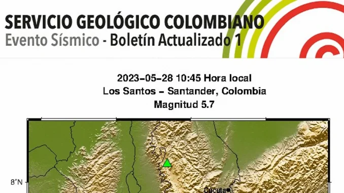 Temblor del sábado 28 de mayo