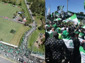 Caravana verdolaga, hinchada verde, Nacional, entrenamiento, Guarne, fútbol, final, Liga BetPlay, deportes, Q’hubo hoy, Q’Hubo Medellín, noticias fútbol, noticias deportes