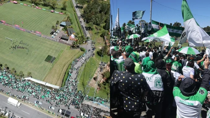 Caravana verdolaga, hinchada verde, Nacional, entrenamiento, Guarne, fútbol, final, Liga BetPlay, deportes, Q’hubo hoy, Q’Hubo Medellín, noticias fútbol, noticias deportes