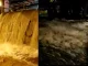 La inundación en La Aguacatala comenzó a eso de las 11:40 de la noche e interrumpió totalmente el tránsito por la zona.