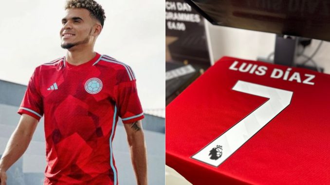 Luis Díaz camiseta 7 del Liverpool