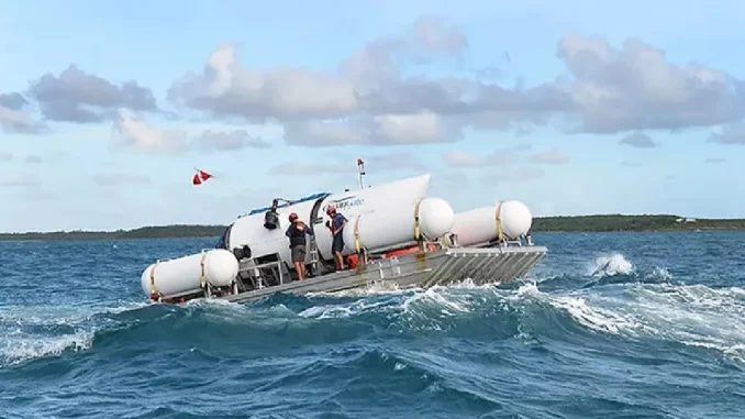 Submarino desaparecido en el Oceano Atlántico.