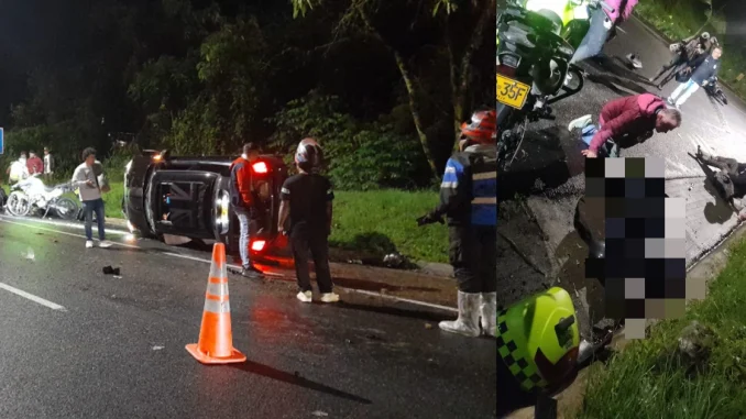 Grave accidente en Las Palmas dejó 1 policía muerto