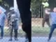 Denuncian que civiles lanzaron piedras al lado de la Policía durante protestas en Medellín
