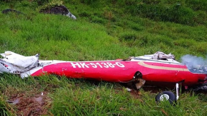 Accidente aéreo en Boyacá