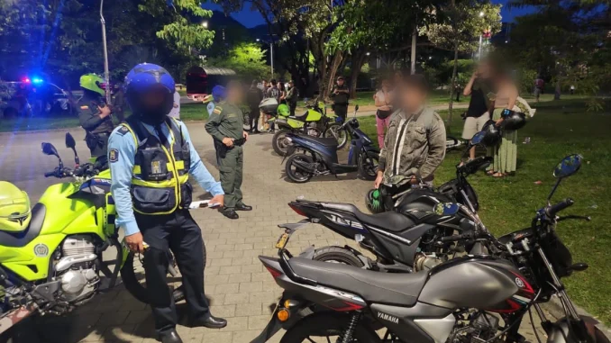 El operativo de tránsito fue realizado en el puente de la 4 Sur y el barrio Antioquia.