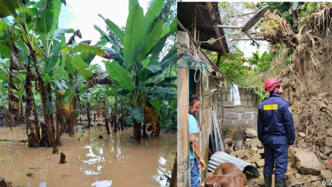 La emergencia se presentó después de las fuertes lluvias del sábado en San Luis. La quebrada La Josefina se salió de su cauce. Además, hubo varios movimientos de tierra.