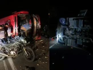 Bus se volcó en la vía Santa Fe de Antioquia - Dabeiba