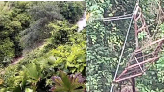 En este punto se soltó la garrucha en Dabeiba que dejó 5 muertos y 3 heridos. /
