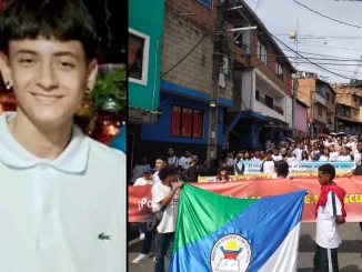 Con la marcha, la comunidad de El Salado pidió que se capture al responsable de la muerte de Alexis Gómez.